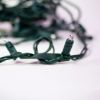 Stretch spacing cord close up, displayed unlit on white background