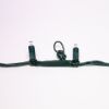 Stretch spacing cord stretch band isolates between two bulbs, displayed unlit on white background