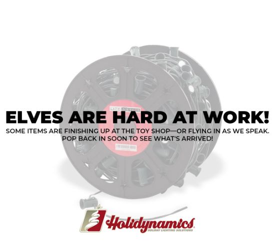 Picture of 25' Magnetic C9 Cord, 15" Spacing w/ Sockets, White