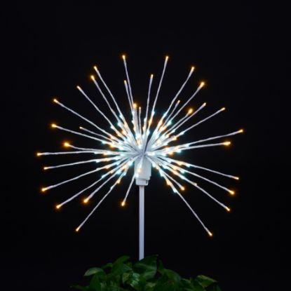 Odyssey Spritzer Champagne 24" staked lit on black background