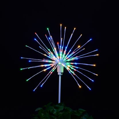 Odyssey Spritzer Multi-colored 24" staked lit on black background