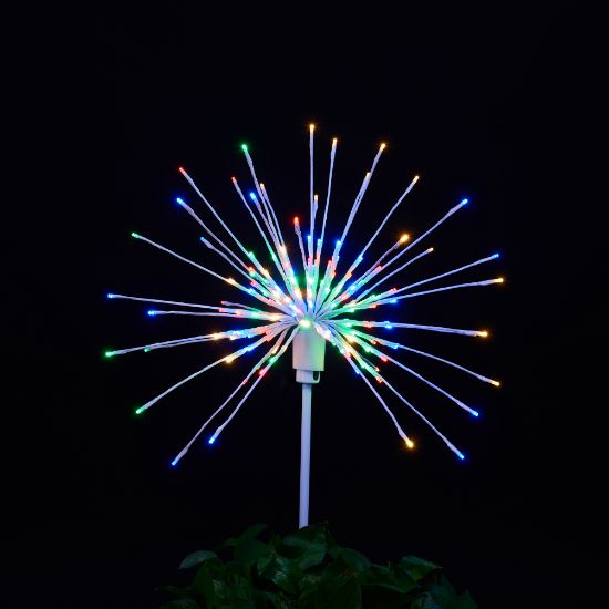 Odyssey Spritzer Multi-colored 24" staked lit on black background