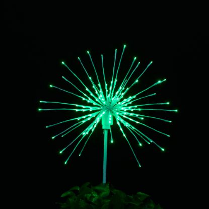Odyssey Spritzer Green 24" staked lit on black background