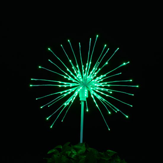 Odyssey Spritzer Green 24" staked lit on black background