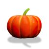 Reinforced Fiberglass Halloween Pumpkin 36"