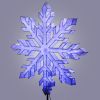 Lantern Snowflake displayed lit, side facing, on grey background
