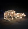 Lantern Hippo displayed lit