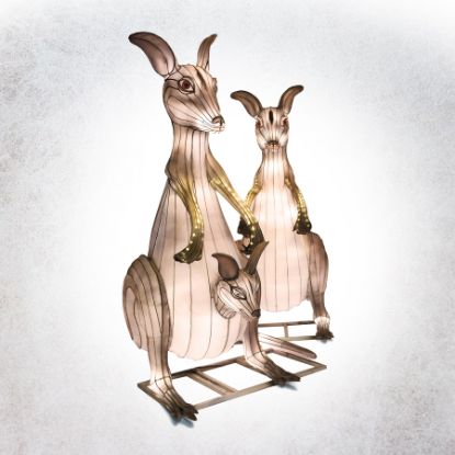 Lantern Twilight Kangaroo with baby