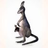 Lantern Twilight Kangaroo with baby