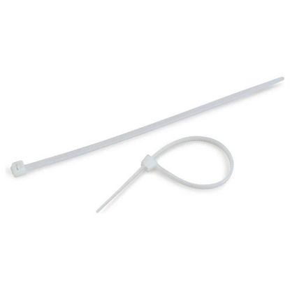 Picture of 4" 18lb Clear Cable Tie 100/bag