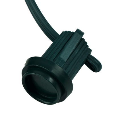 Green Socket Cap C7 and C9, displayed with cap on C9 socket