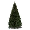 9 foot Full Scotch Pine artificial Christmas tree, displayed lit floating on white backdrop