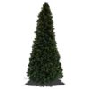 10 foot Full Scotch Pine artificial Christmas tree, displayed lit floating on white backdrop