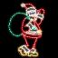 Santa with Bag LED 63"