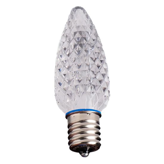 Single C9 bulb, white, on white background