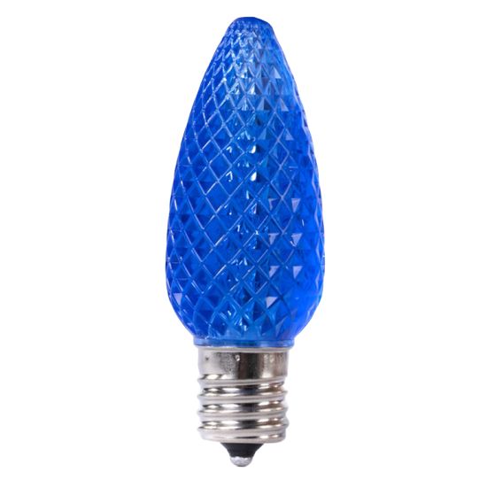 Picture of C9 LED Bulb - Blue Transparent
