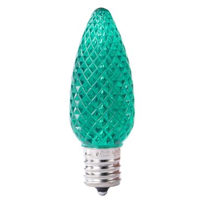 Picture of C9 LED Bulb - Green Transparent
