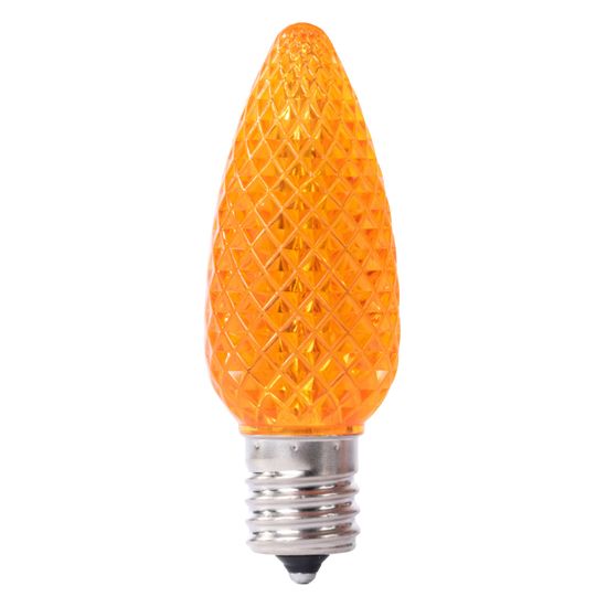 Picture of C9 LED Bulb - Orange Transparent