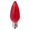 Picture of C9 LED Bulb - Red Transparent