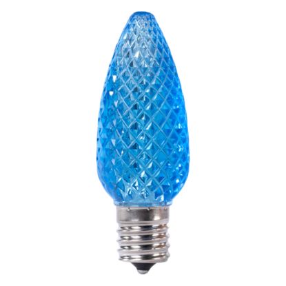 Picture of C9 LED Bulb - Teal Transparent