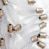 Several RGBPW C9 bulb displayed unlit on white background
