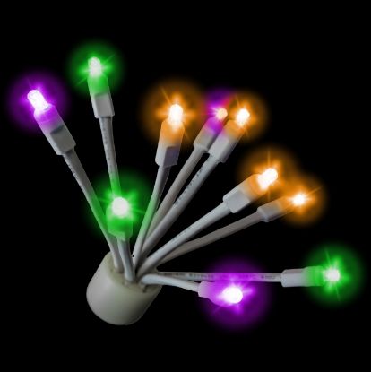 C9 Glitzer Halloween lit on black background