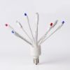 C9 Glitzer Halloween unlit on white background, facing upward