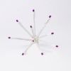 C9 Glitzer Purple unlit on white background, facing towards camera
