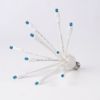 C9 Glitzer Teal unlit on white background, facing left
