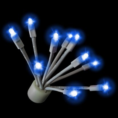 C9 Glitzer Blue lit on black background