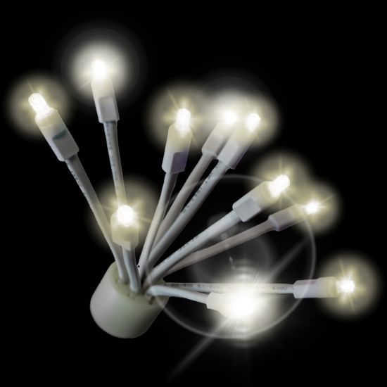 C9 Twinkle Glitzer Warm White lit on black background