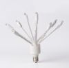 C9 Twinkle Glitzer Warm White unlit on white background, facing upward