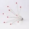 C9 Twinkle Glitzer Red unlit on white background, facing left