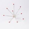 C9 Twinkle Glitzer Red unlit on white background, facing towards camera