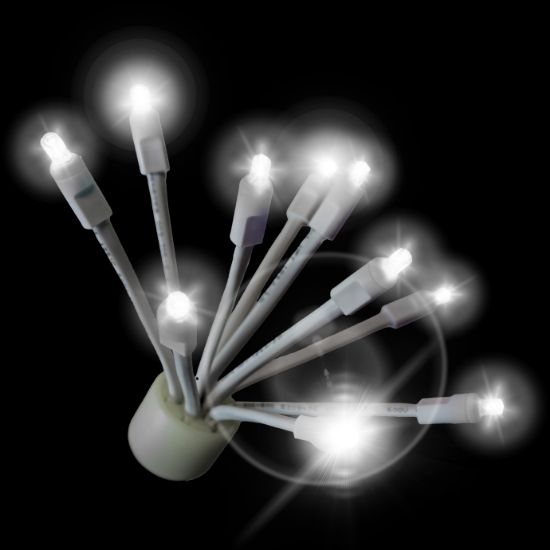 C9 Twinkle Glitzer Pure Whitelit on black background