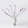 C9 Twinkle Glitzer Pink unlit on white background, facing upward