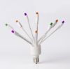 C9 Twinkle Glitzer Halloween unlit on white background, facing upward