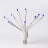 C9 Twinkle Glitzer Blue unlit on white background, facing upward