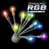 Picture of C9 Glitzer RGBWW Warm White Lights w/white base
