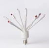 C9 Glitzer Pure White/Red unlit on white background, facing upward