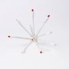C9 Glitzer Pure White/Red unlit on white background, facing towards camera