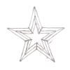 Christmas Star unlit on white background