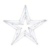 Christmas Star lit Pure White on white background