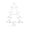 Christmas Tree unlit on white background