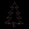 Christmas Tree lit Gold on black background