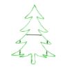 Christmas Tree lit Green on white background