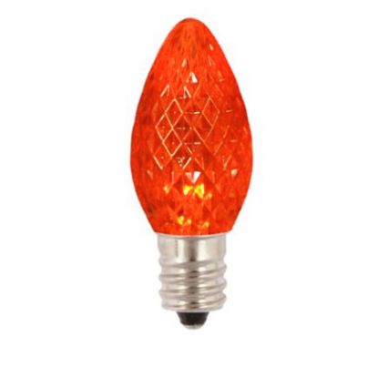 Picture of C7 LED Bulb - Orange Transparent - Pack of 25