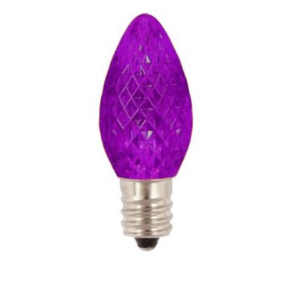Picture of C7 LED Bulbs - Purple Transparent - Pack of 25