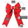 Picture of 12" Red Canvas Bow with Gold Trim