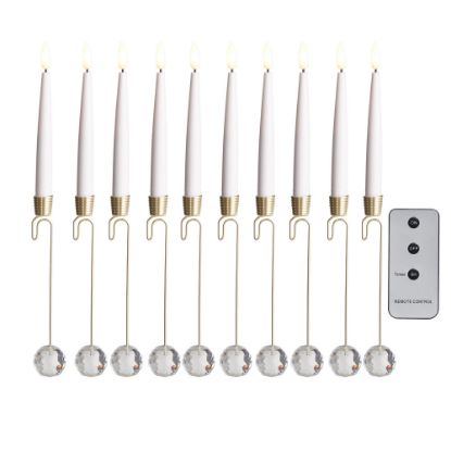 Picture of 12.5" Lighted Candle Ornament with Remote